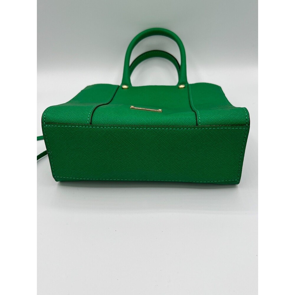 REBECCA MINKOFF Mini MAB Green Shoulder Bag Crossbody Leather Tote - Picture 5 of 14